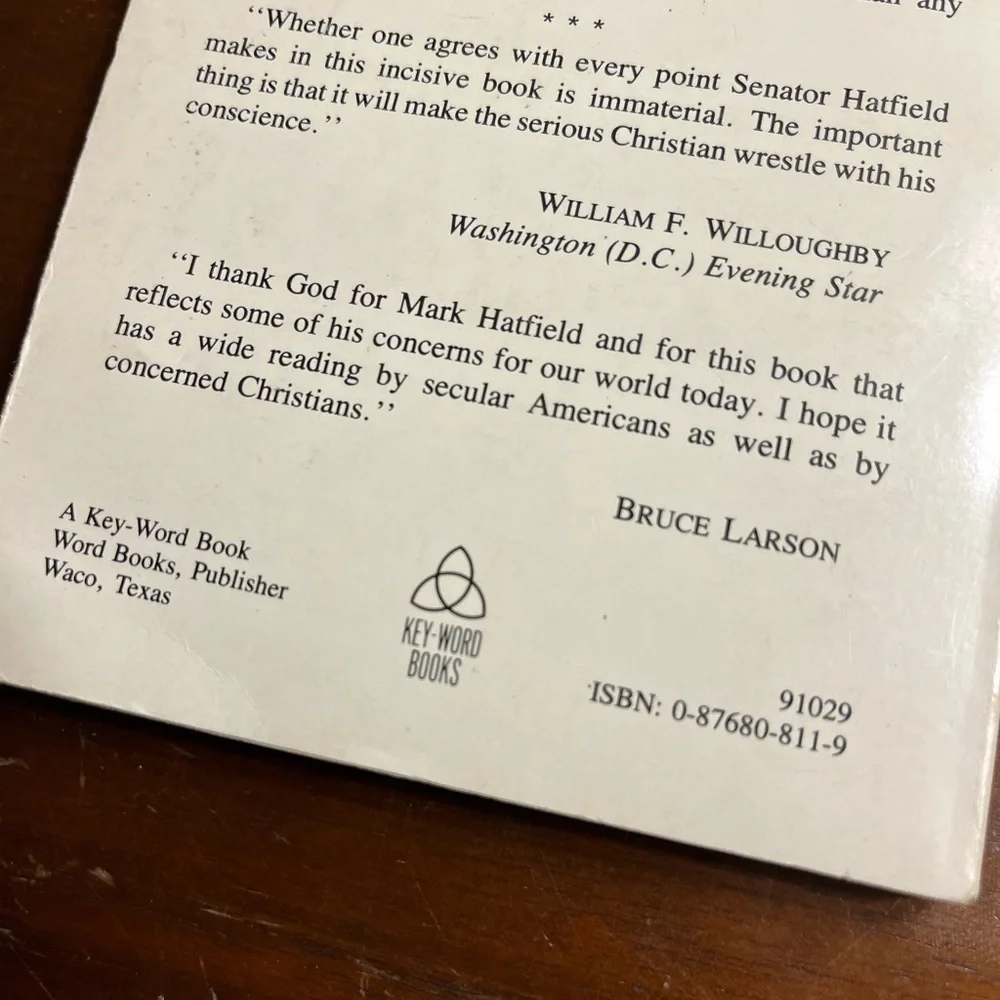 📕”Conflict and Conscience” (1971) by Mark O. Hatfield Vintage Paperback Book📕 - Picture 3 of 14